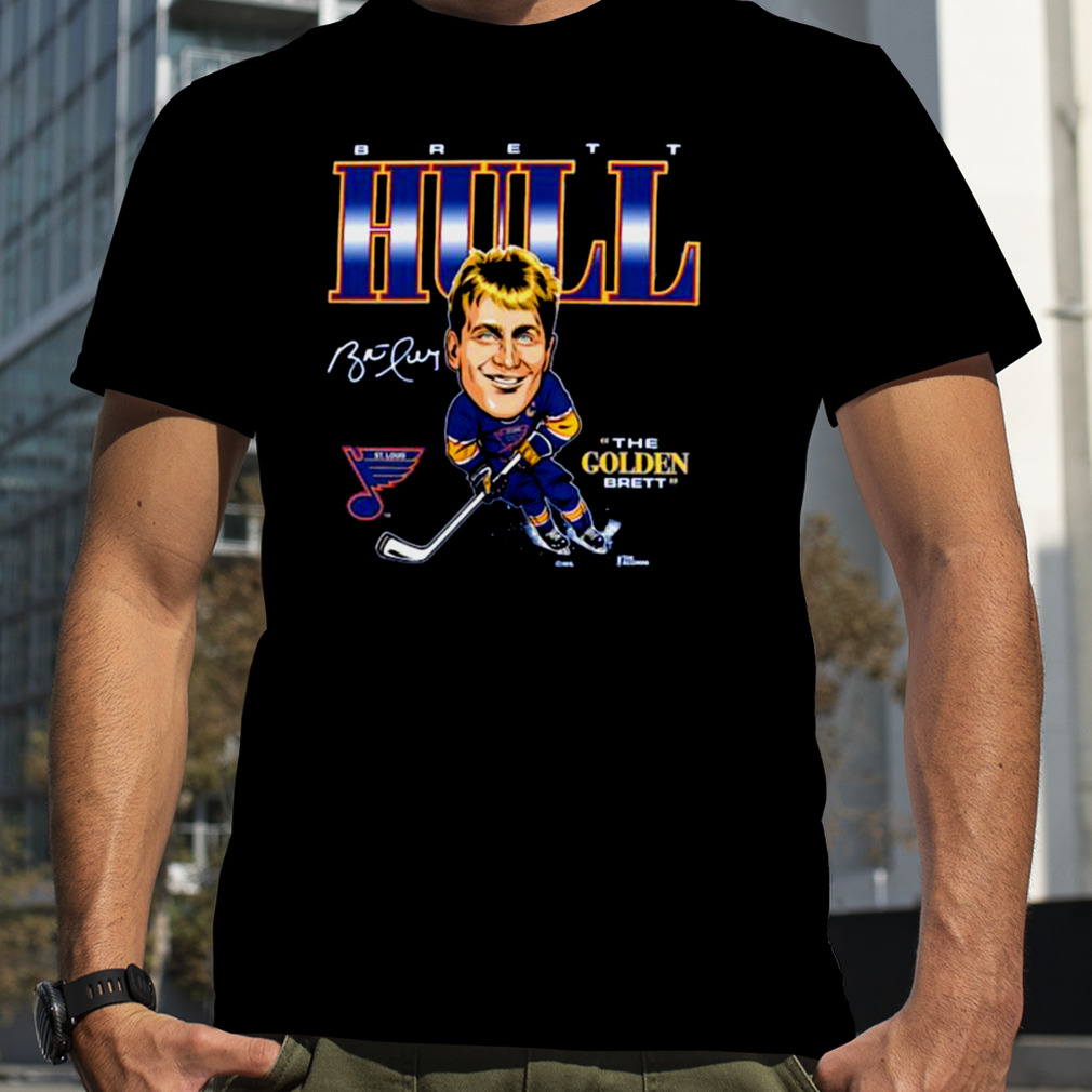 Hockey Retro Caricature Brett Hull St. Louis Blues Shirt,Sweater, Hoodie,  And Long Sleeved, Ladies, Tank Top