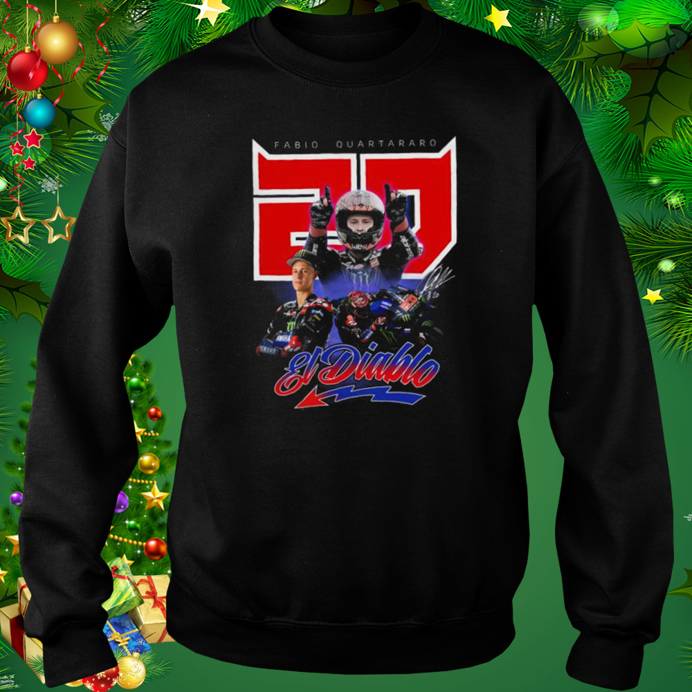 Fabio Quartararo El Diablo signatures shirt 4 Sweat tshirt