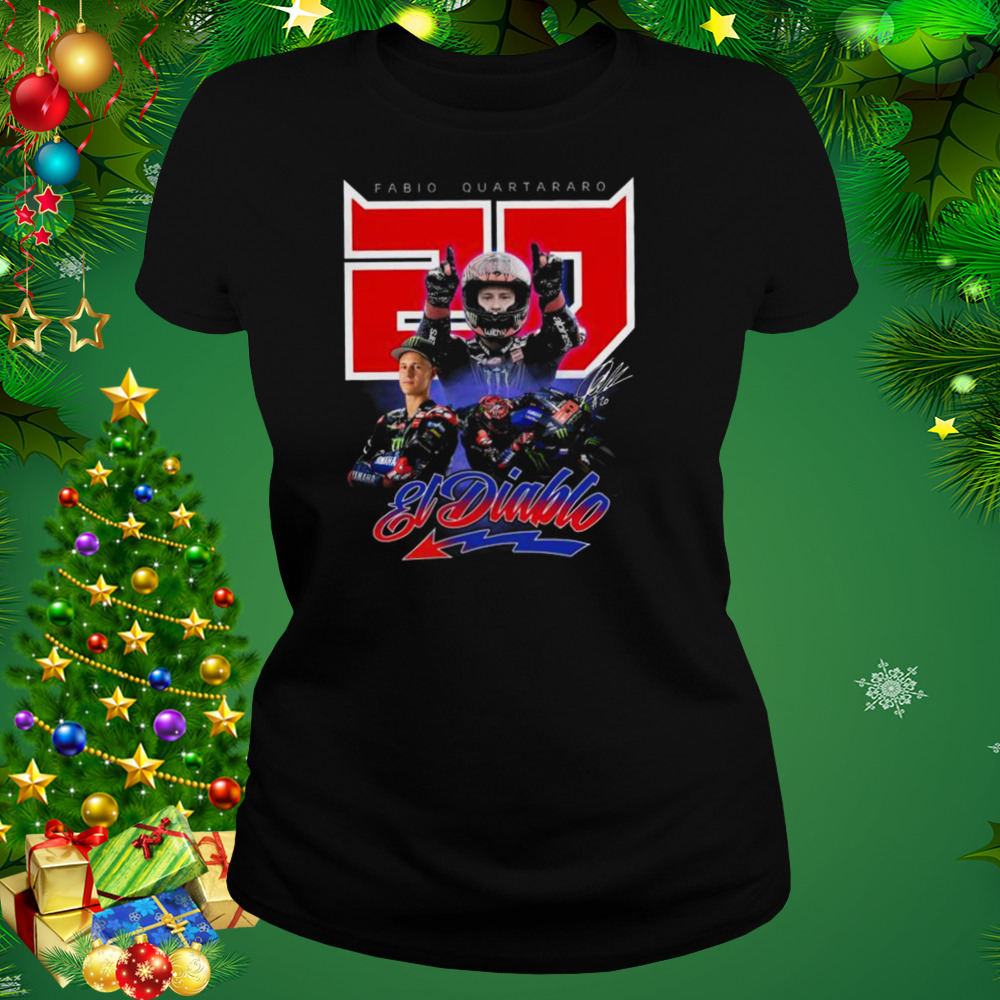 Fabio Quartararo El Diablo signatures shirt 2 Women's tshirt