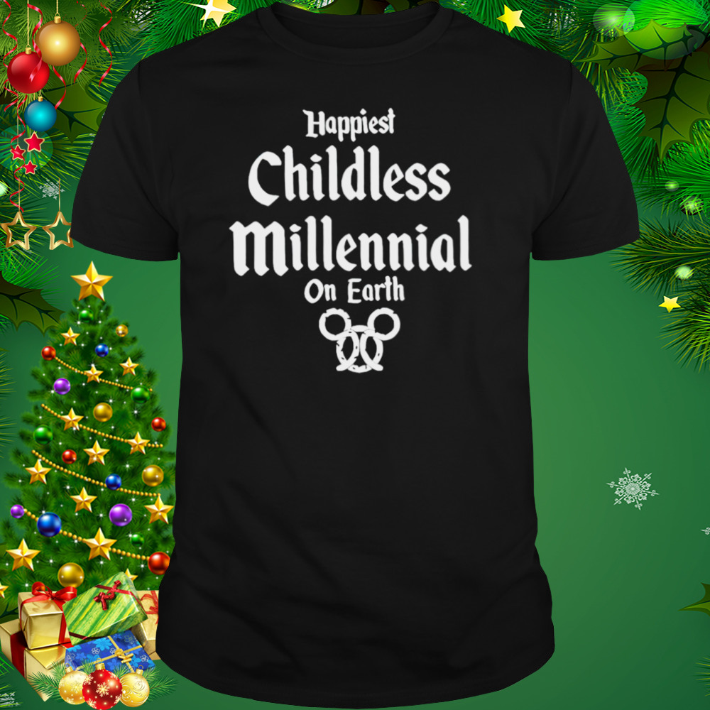 Happiest childless millennial on earth shirt 1 Unisex tshirt