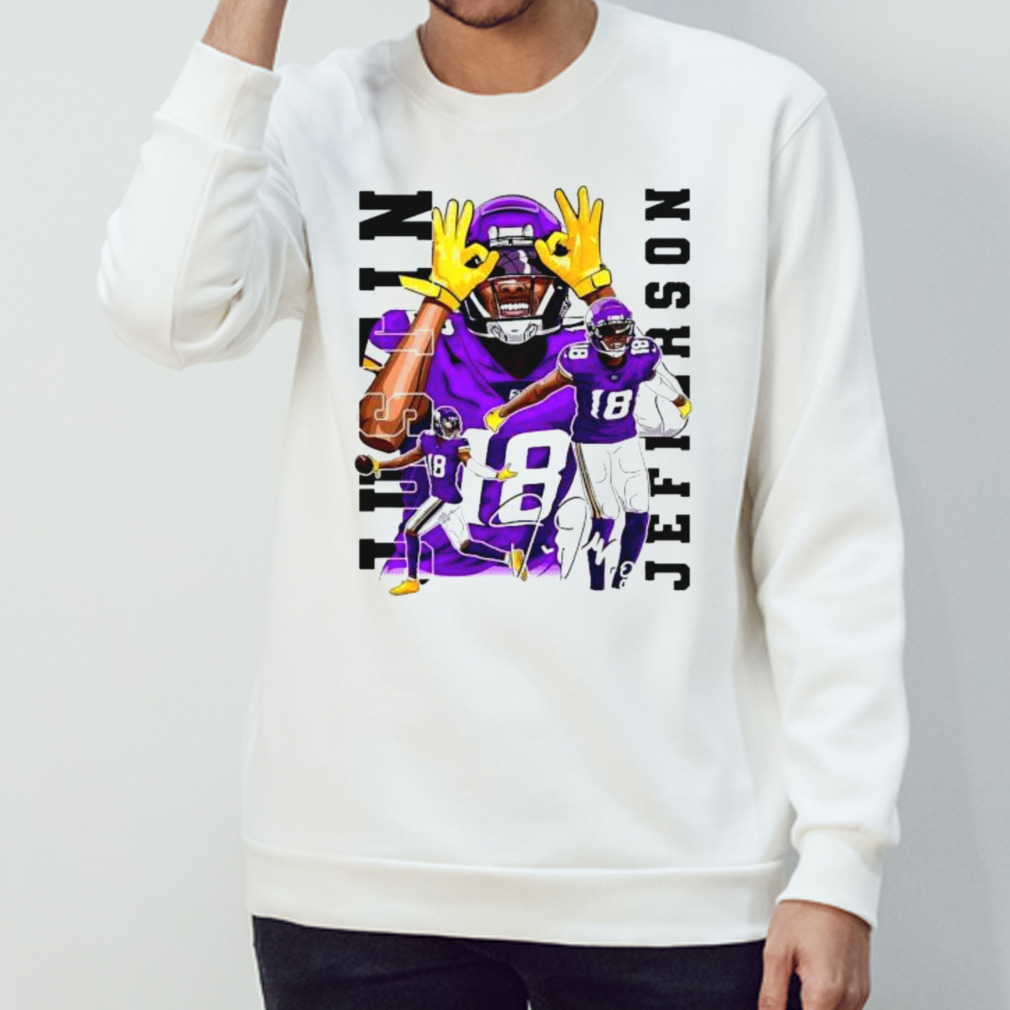 Justin Jefferson Minnesota Vikings hit 'em with the Griddy signature shirt,  hoodie, sweater, long sleeve and tank top