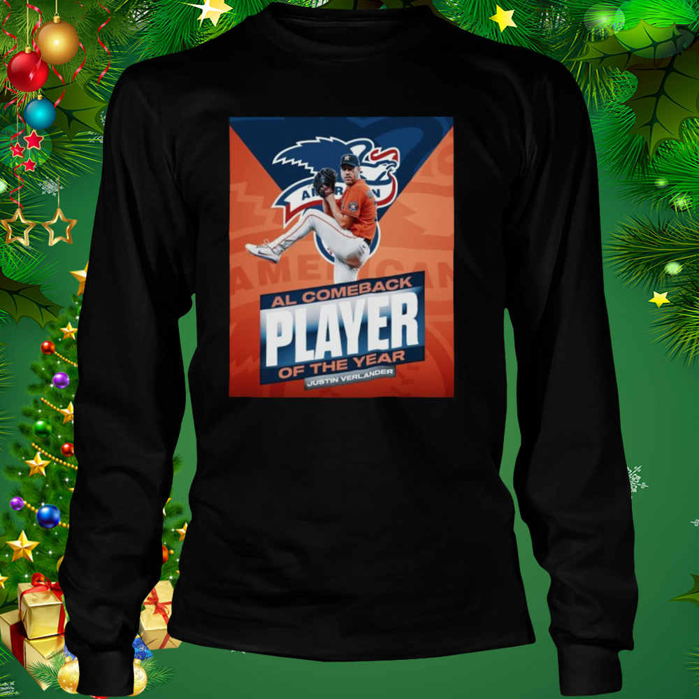 Justin Verlander AL Comeback Player Of The Year Shirt 3 Longsleeve tshirt