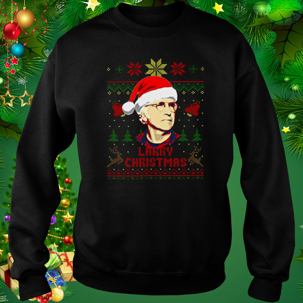 Larry David Christmas Pattern Graphic shirt 4 Sweat tshirt