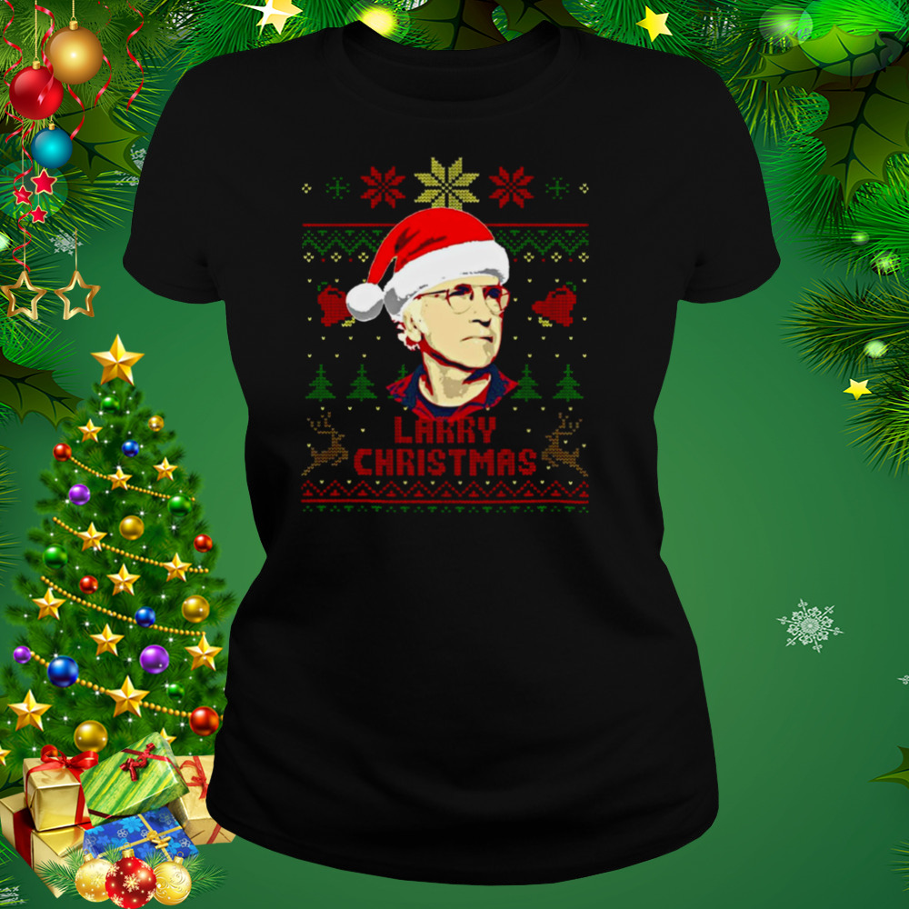 Larry David Christmas Pattern Graphic shirt 2 Women's tshirt