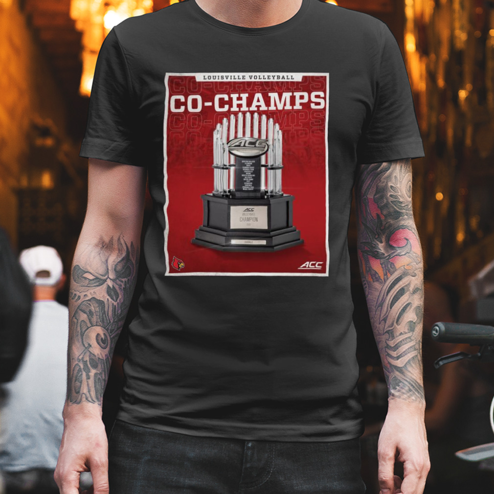 Louisville Cardinals 2022 ACC volleyball Champions logo T-shirt