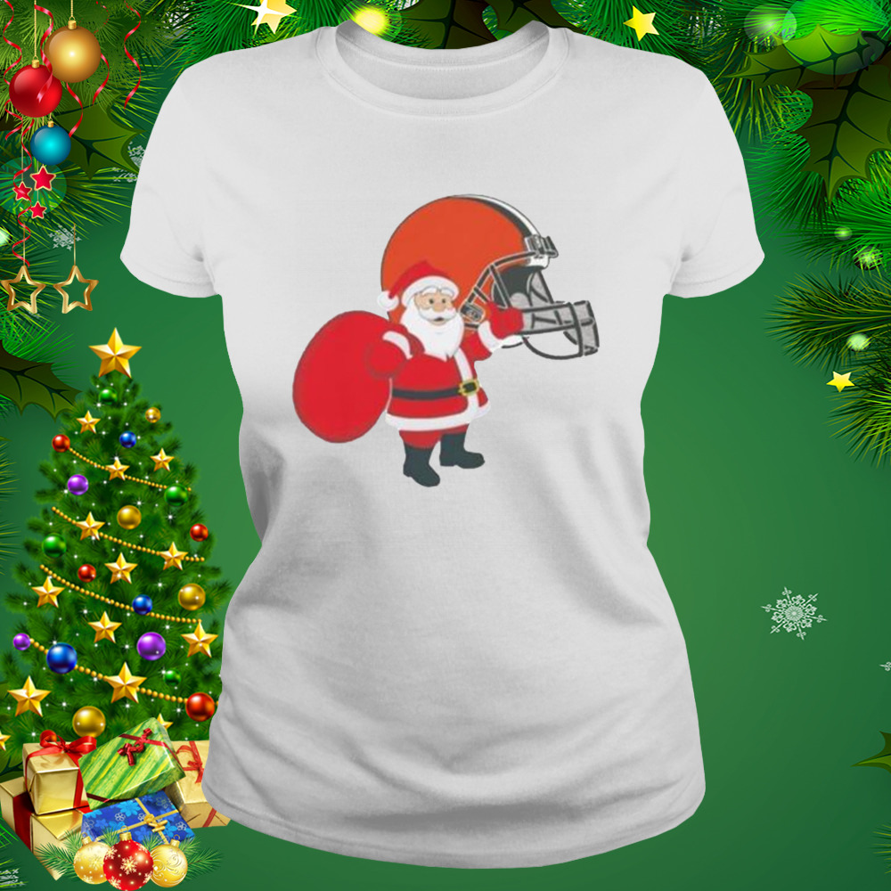 Santa Claus Cleveland Browns NFL Christmas 2022 shirt 2 Women's shirt