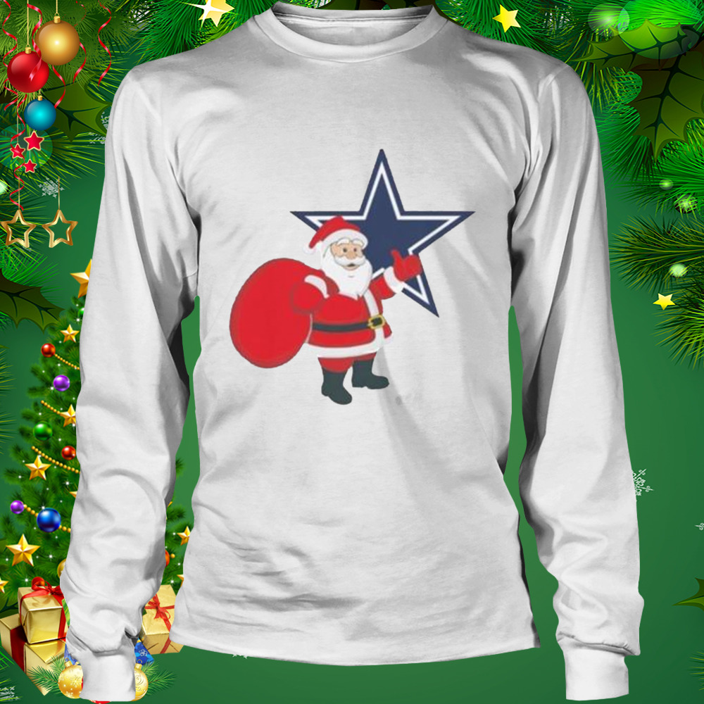 Santa Claus Dallas Cowboys Nfl Christmas Shirt