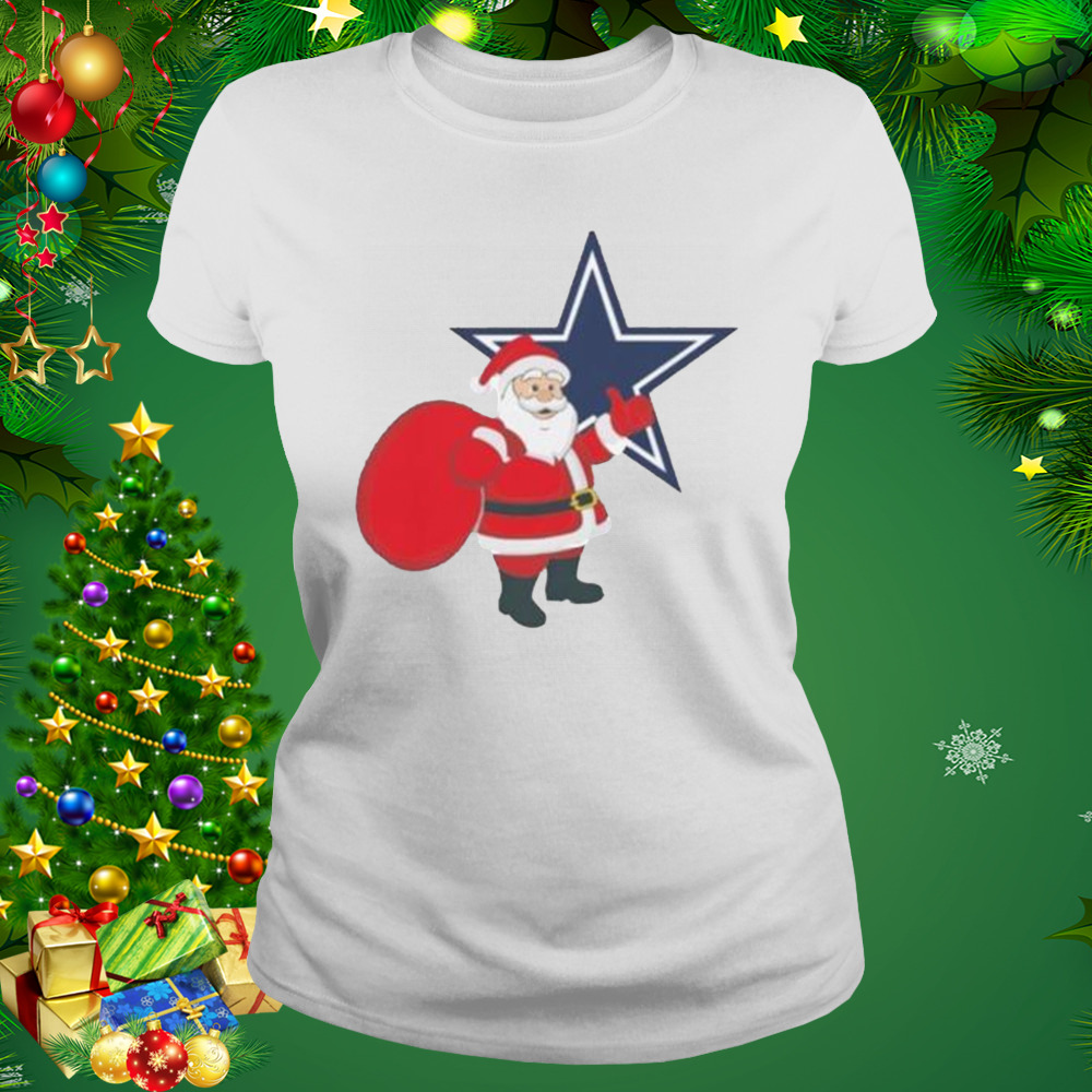 Santa Claus Dallas Cowboys Nfl Christmas Shirt