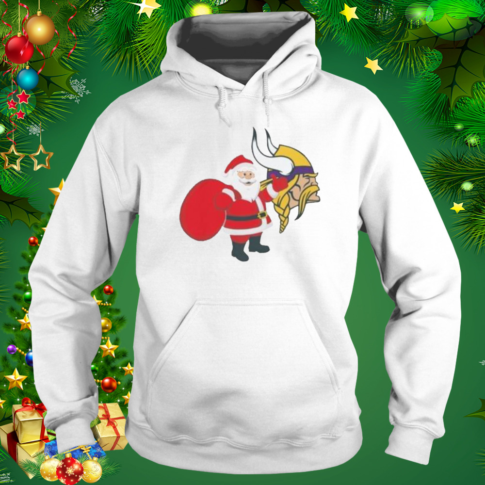 Minnesota Vikings NFL Santa Claus Christmas Shirt