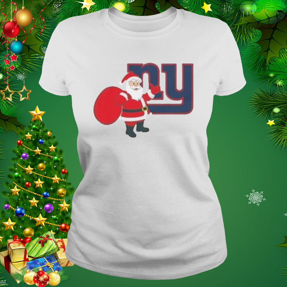 NEW YORK GIANTS Christmas Photo Picture Santa Claus Holiday 