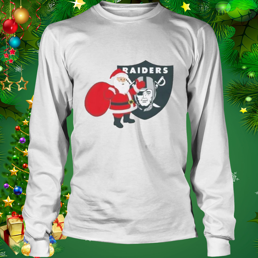 Oakland Raiders NFL Santa Claus Christmas Shirt