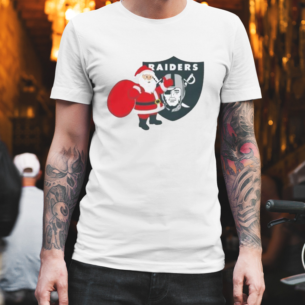 Oakland Raiders NFL Santa Claus Christmas Shirt