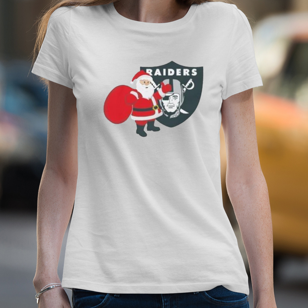 Oakland Raiders NFL Santa Claus Christmas Shirt