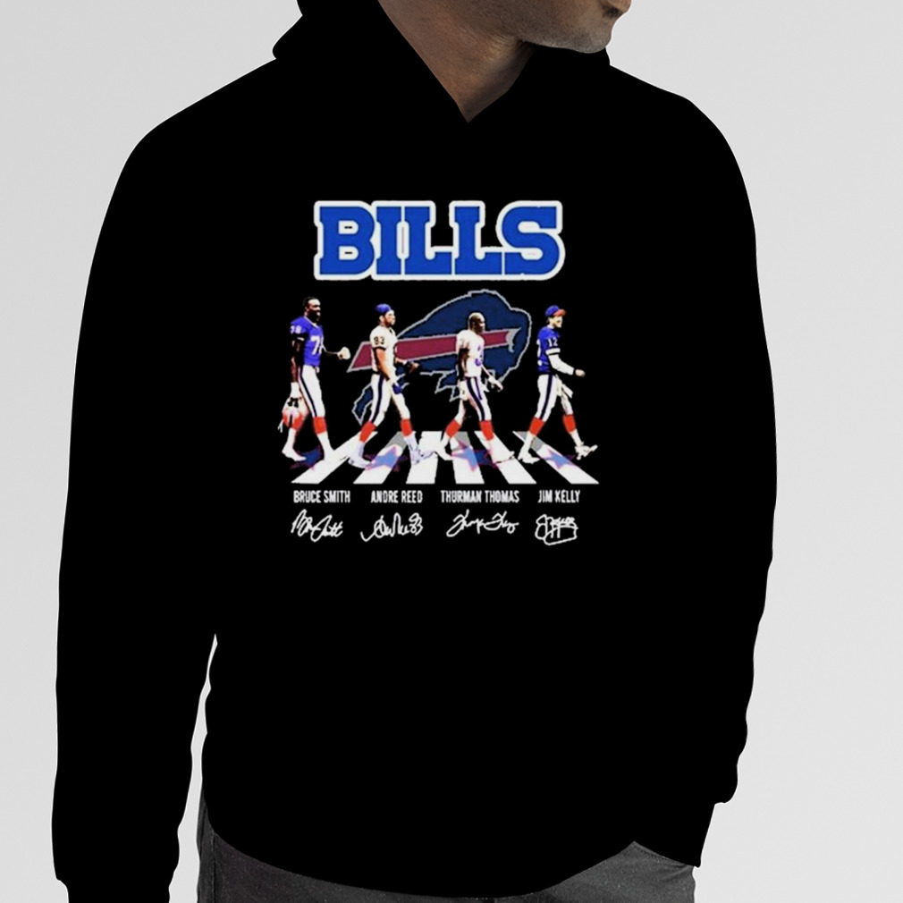 Buffalo Bills Abbey Road Bruce Smith Andre Reed Thurman Thomas And Jim  Kelly Signatures Shirt - Limotees