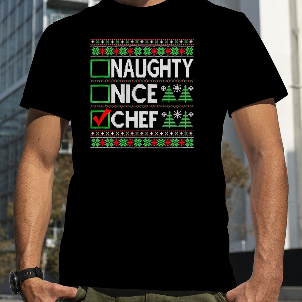 Chef Claus Christmas Ugly Sweater Chef Xmas Outfit 2022 T-Shirt