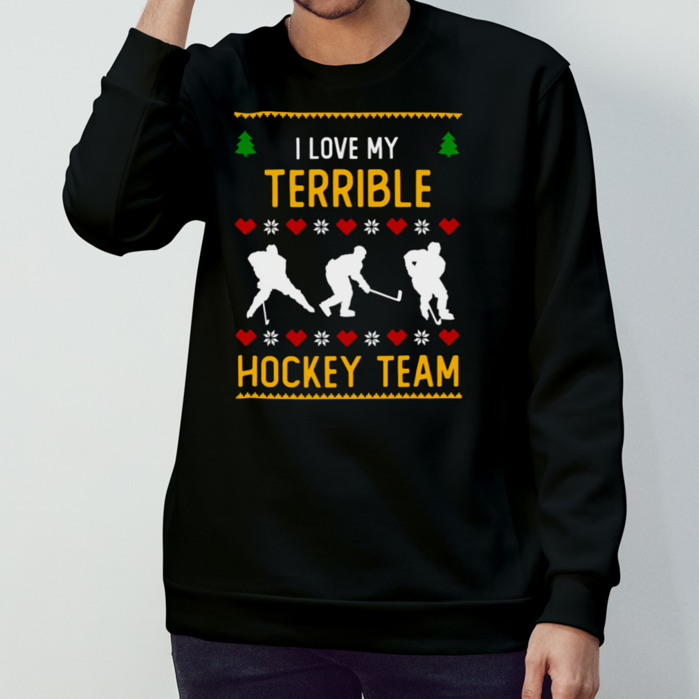 hockey christmas shirt