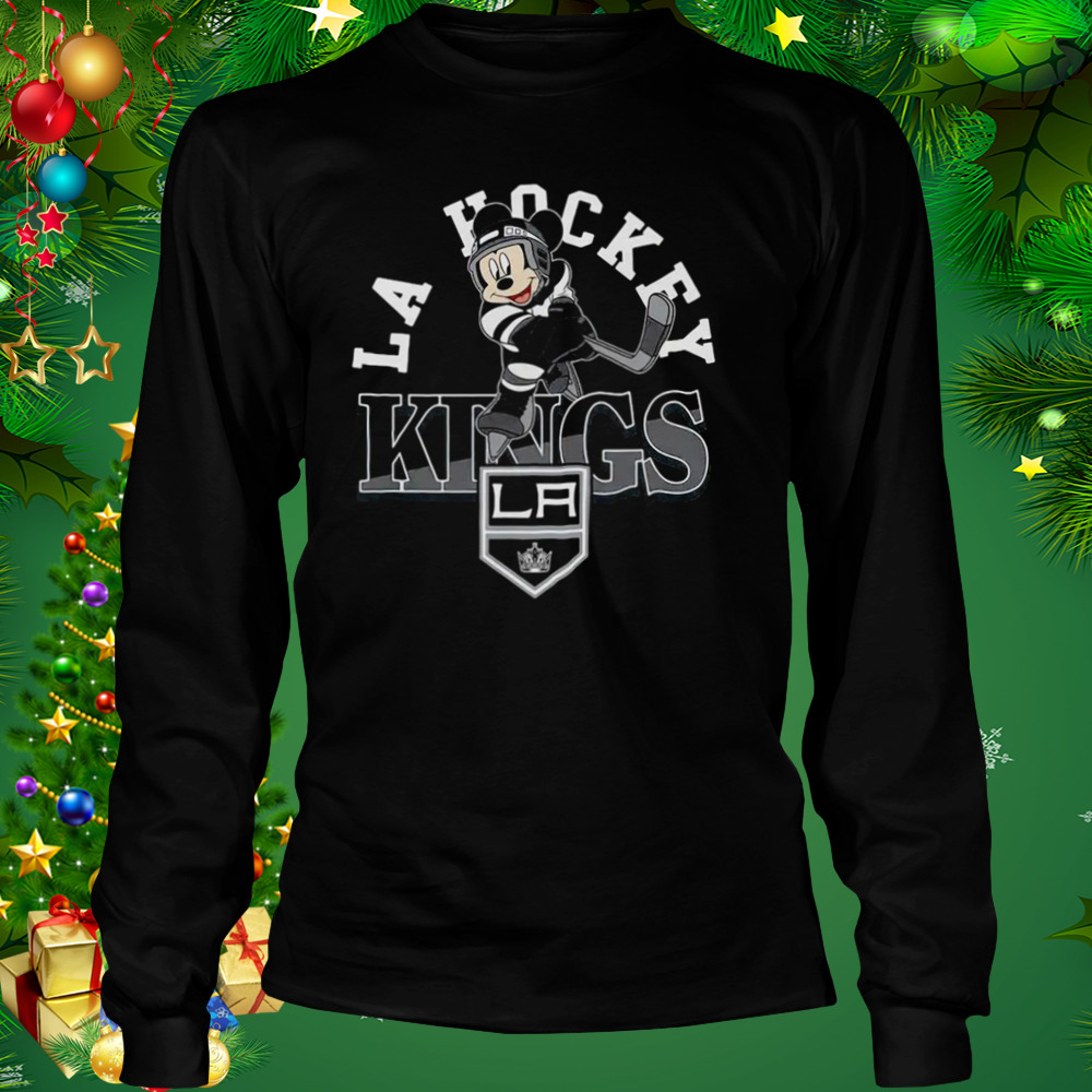 Mickey Mouse Los Angeles Kings Toddler Putting Up Numbers Shirt 3 Longsleeve tshirt