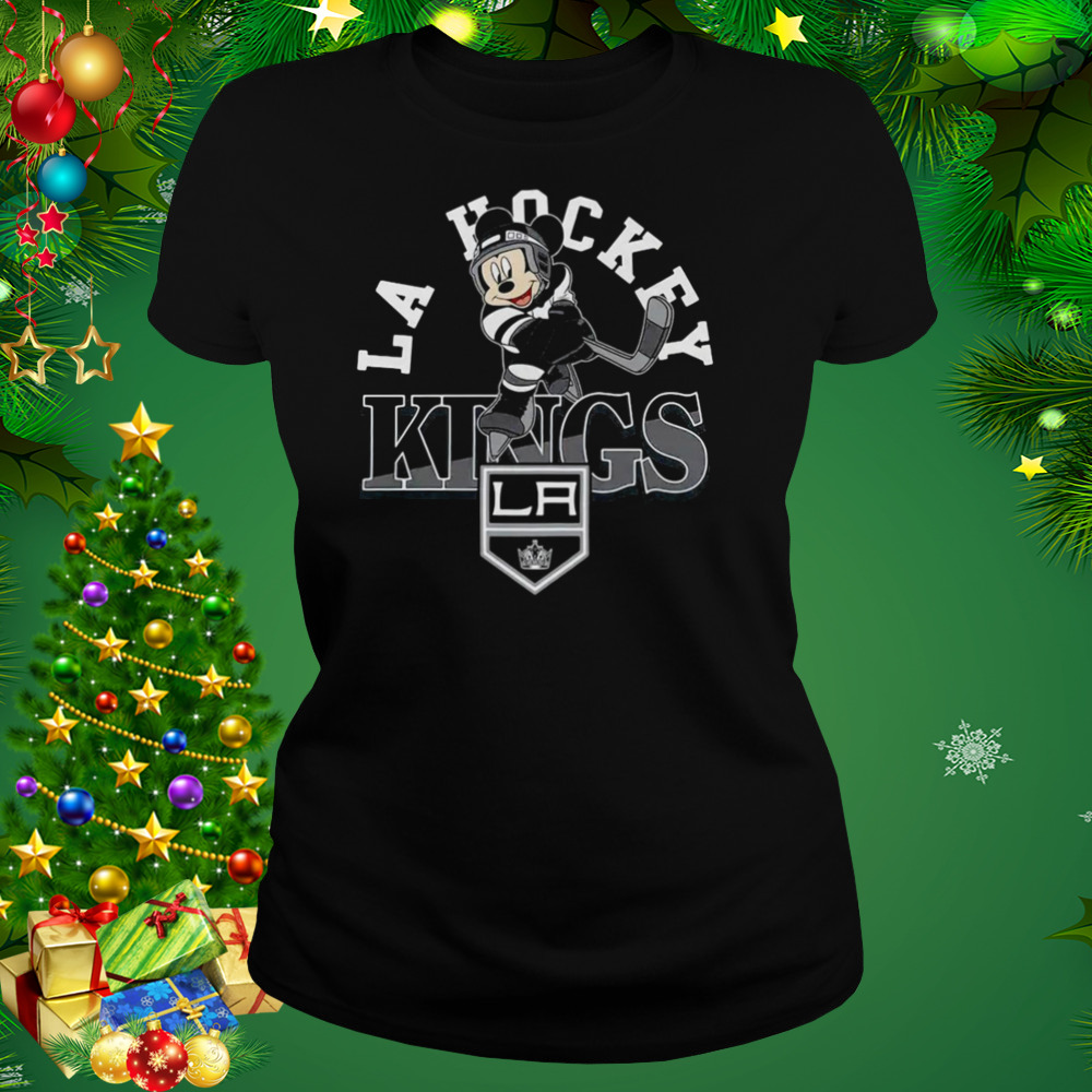 Mickey Mouse Los Angeles Kings Toddler Putting Up Numbers Shirt 2 Women's tshirt