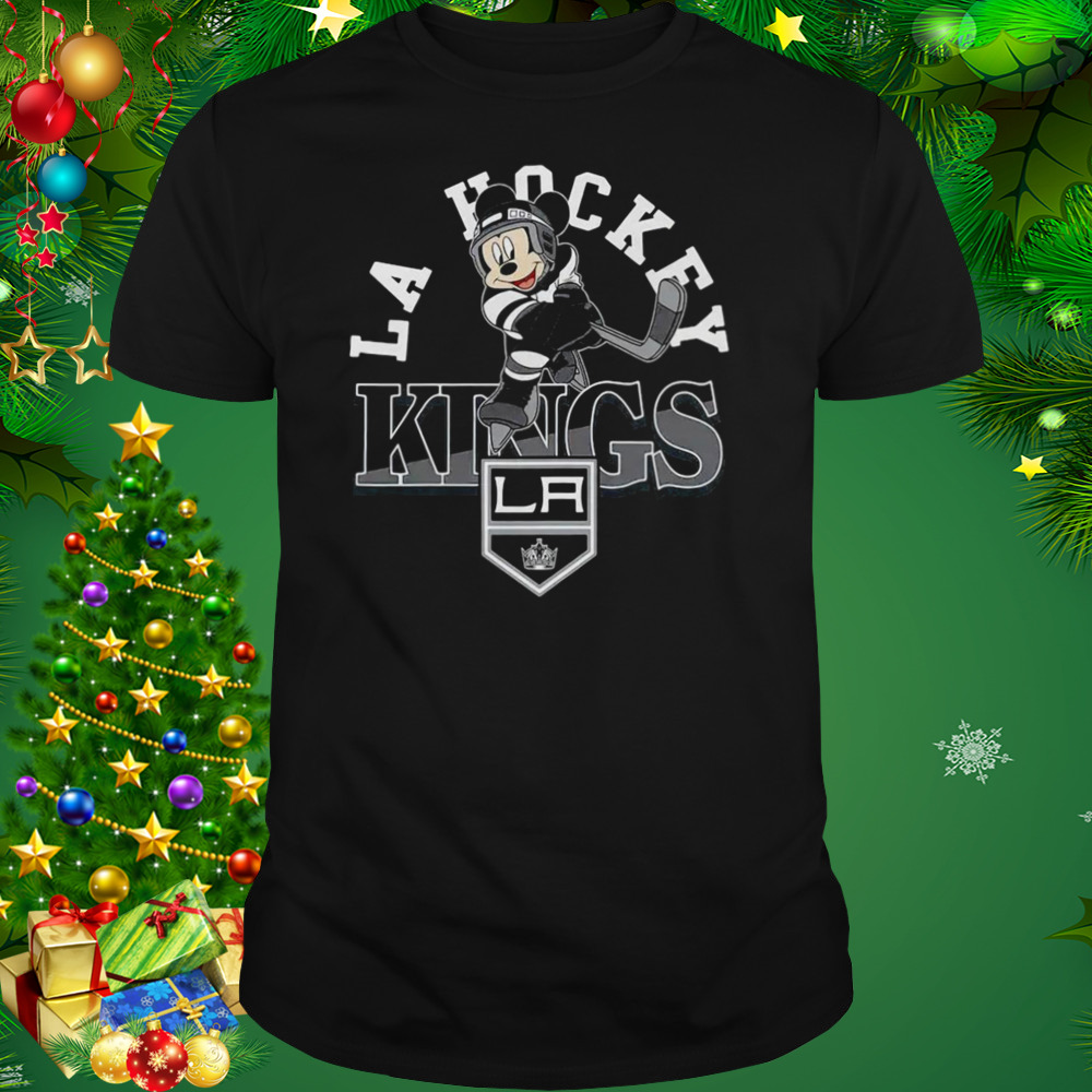 Mickey Mouse Los Angeles Kings Toddler Putting Up Numbers Shirt 1 Unisex tshirt