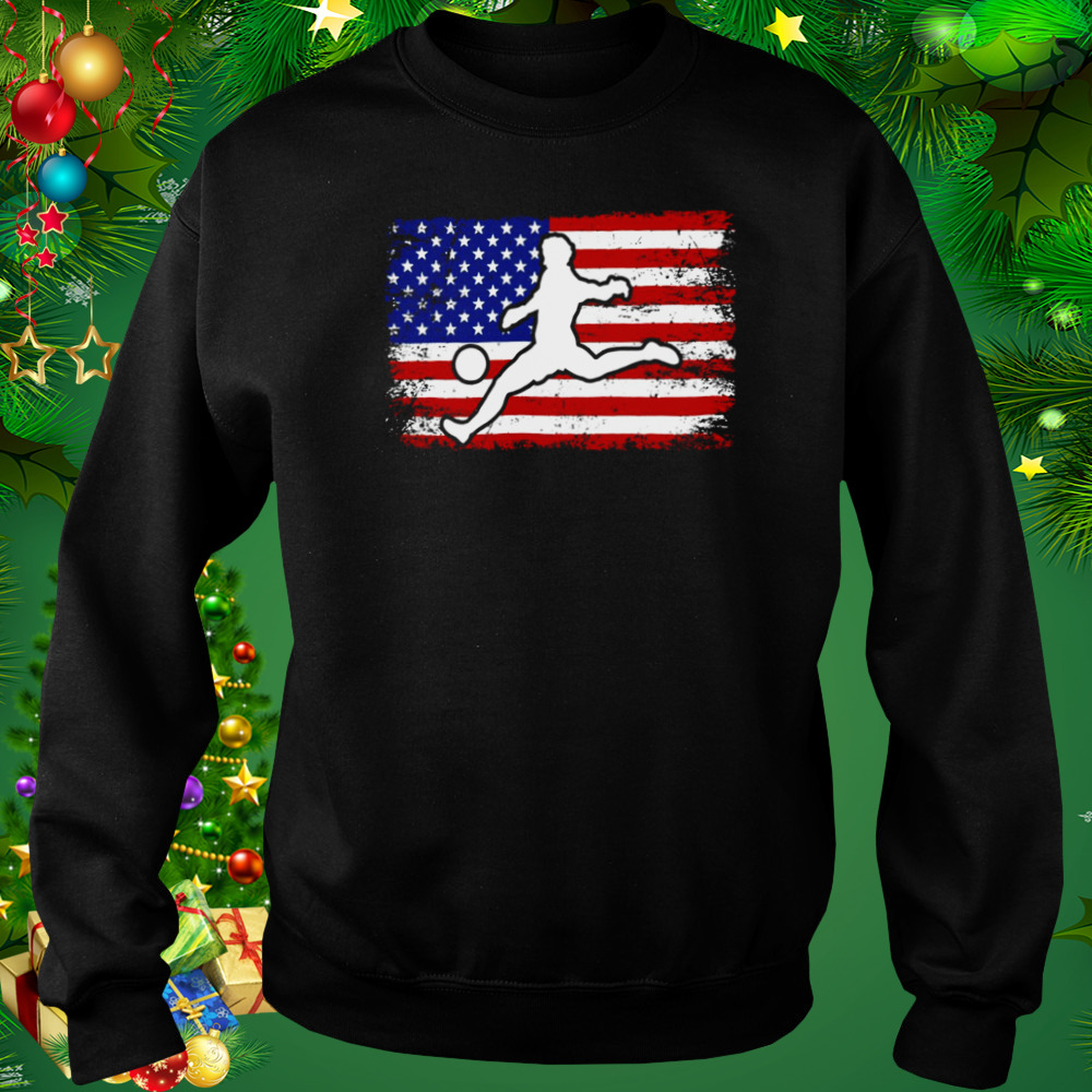 National America Flag Usa American Football Fan Soccer Team Vintage shirt 4 Sweat tshirt