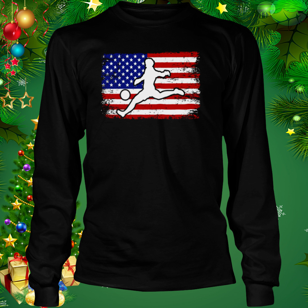 National America Flag Usa American Football Fan Soccer Team Vintage shirt 3 Longsleeve tshirt
