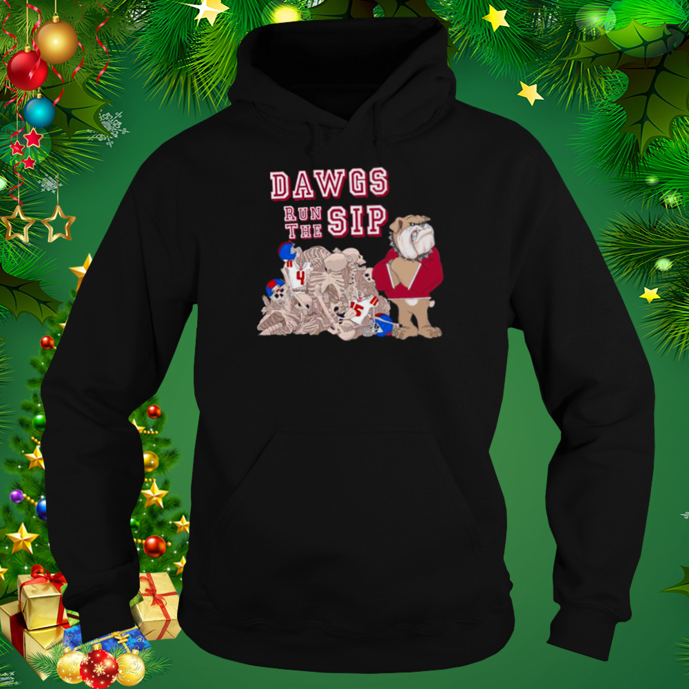 Nice dawgs run the sip Georgia Bulldogs shirt 5 Hoodie tshirt