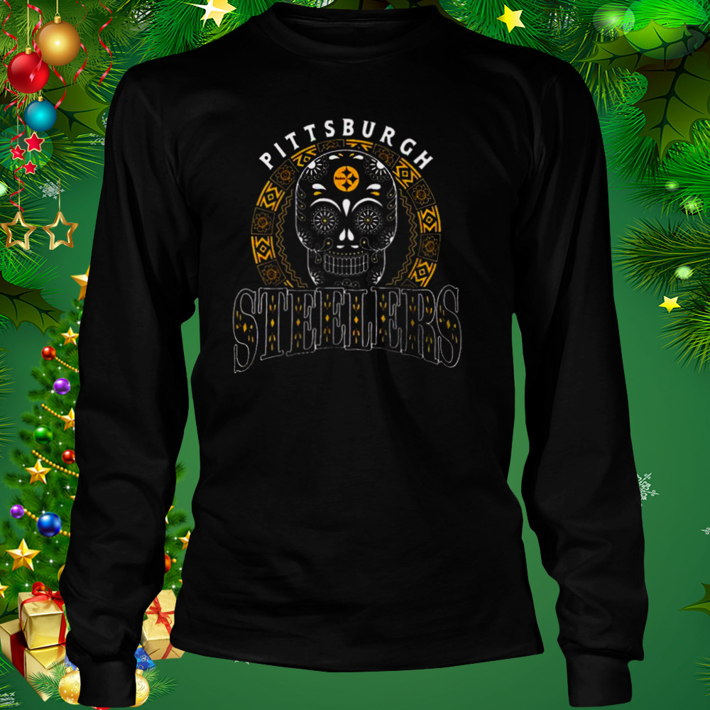 Pittsburgh Steelers Dia de Los Muertos Shirt 3 Longsleeve tshirt