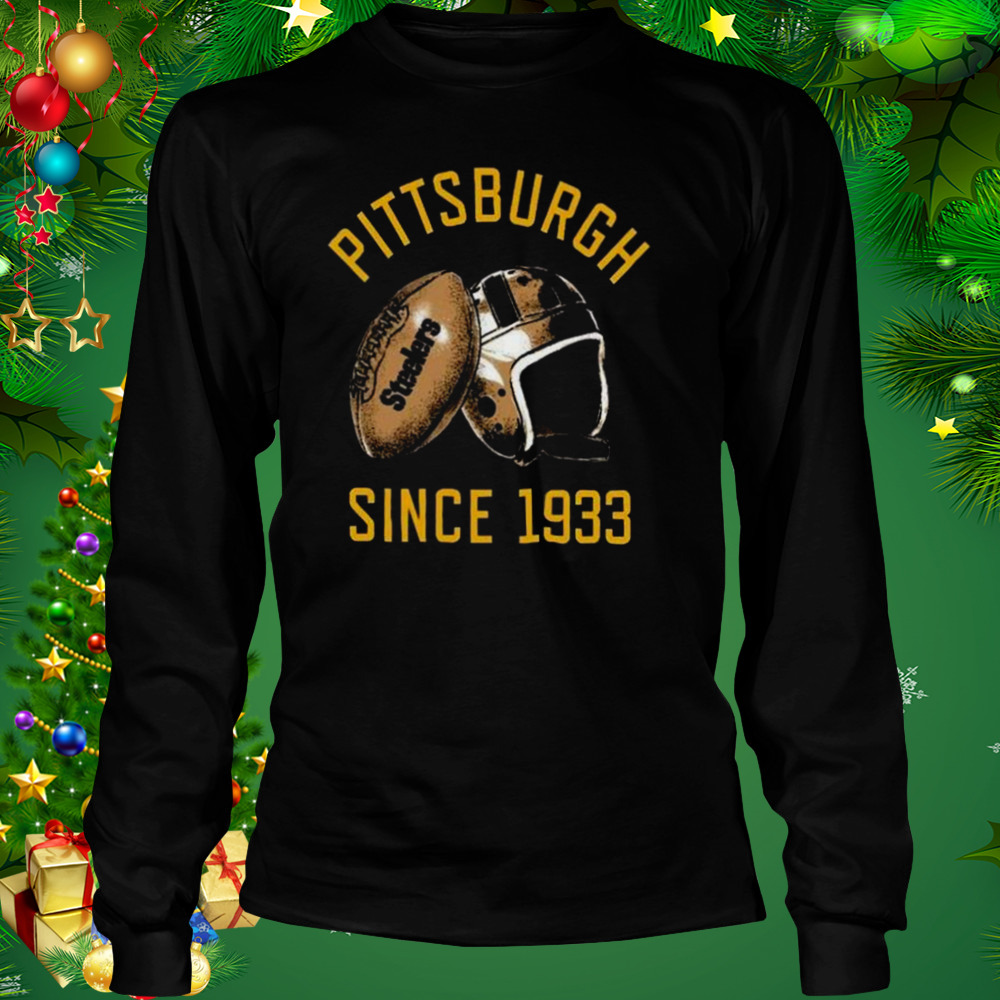 Pittsburgh Steelers Mitchell & Ness Vintage Fleece Shirt 3 Longsleeve tshirt