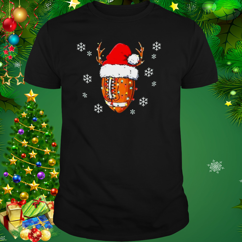 Santa Football Lover Christmas Ugly shirt 1 Unisex tshirt