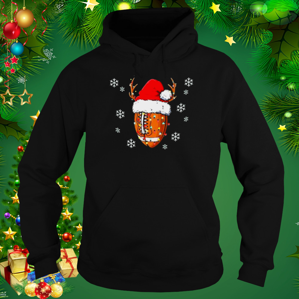 Santa Football Lover Christmas Ugly shirt 5 Hoodie tshirt