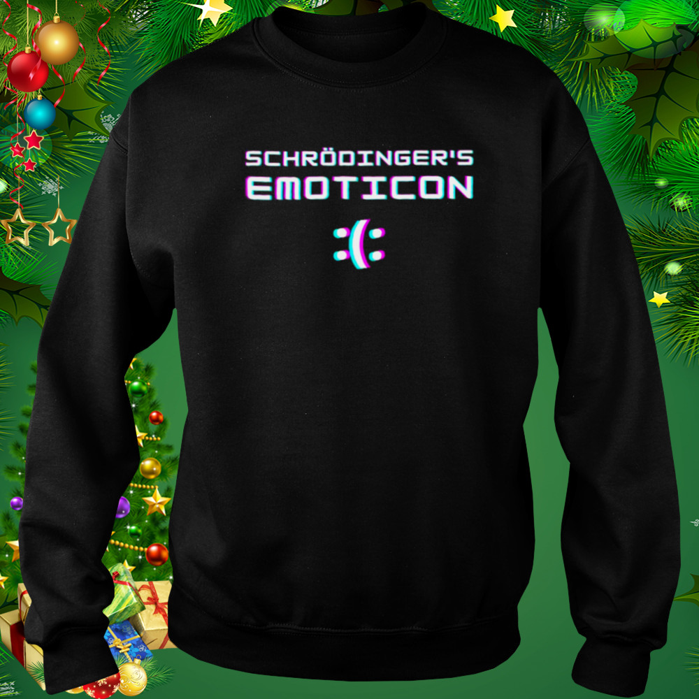 Schrödinger’s Emoji Smiley Glitch shirt 4 Sweat tshirt