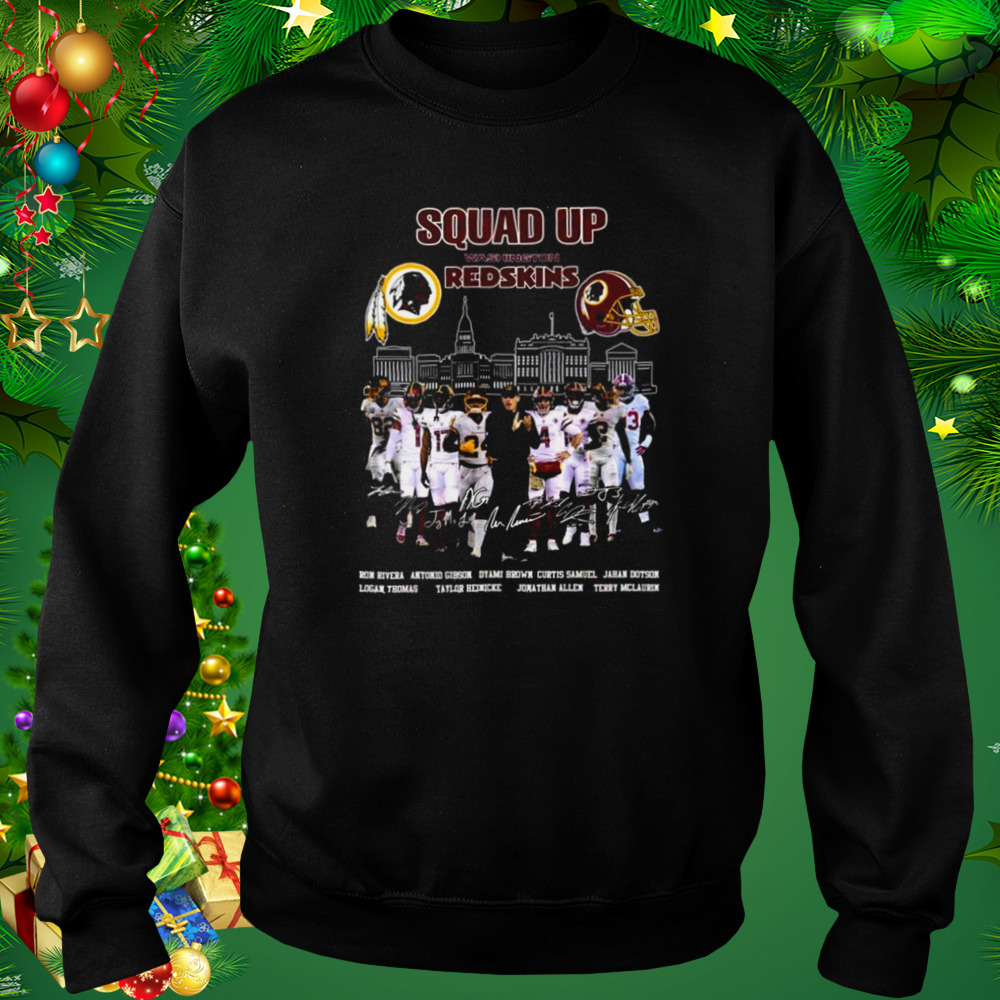Squad Up Washington Redskins Signatures Shirt 4 Sweat tshirt