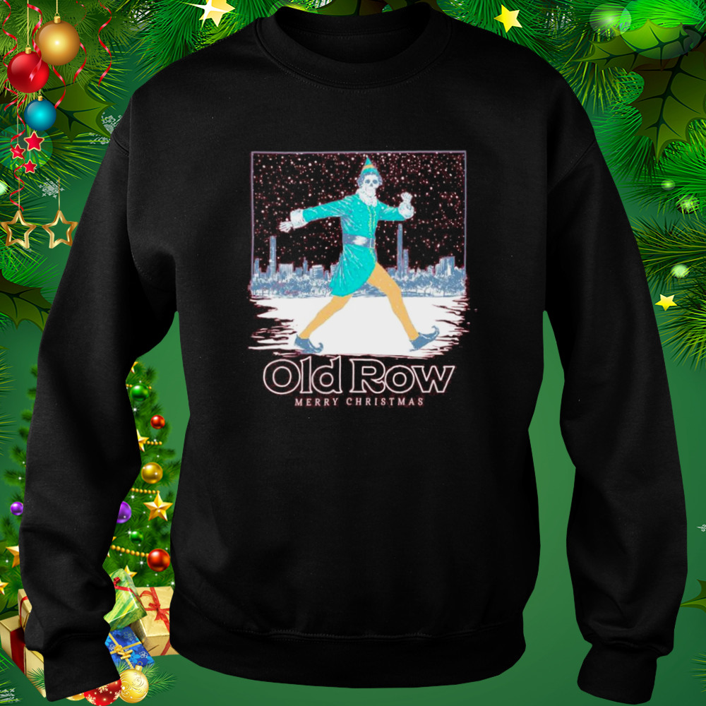 The skeleton Buddy Elf Merry Christmas old row shirt 4 Sweat tshirt
