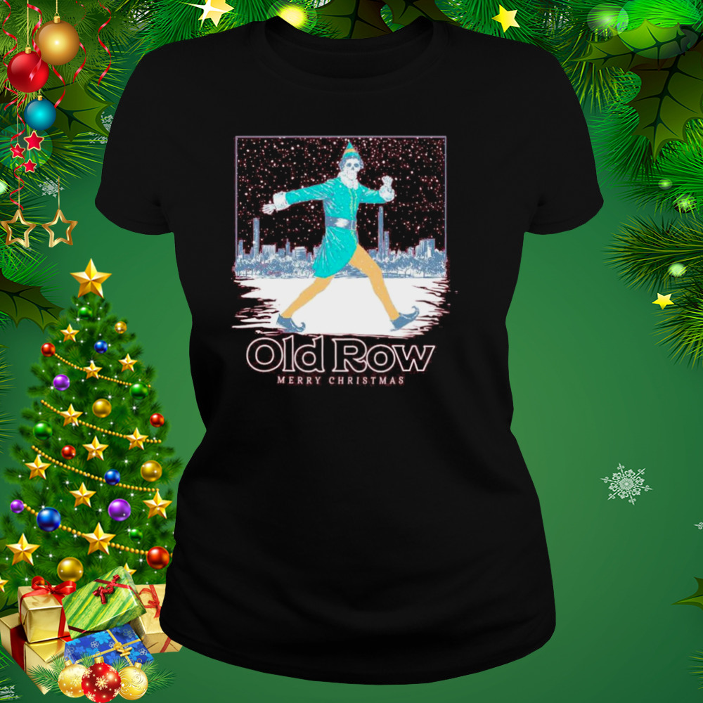 The skeleton Buddy Elf Merry Christmas old row shirt 2 Women's tshirt