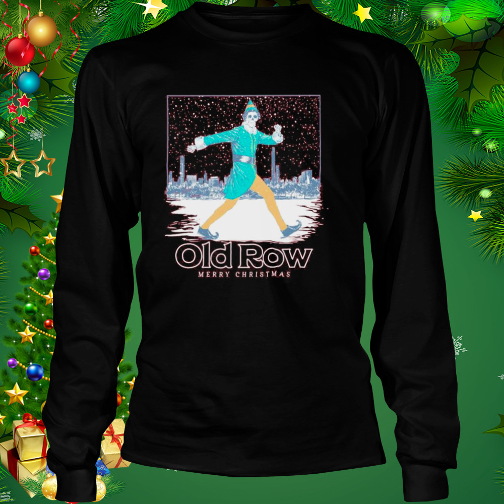 The skeleton Buddy Elf Merry Christmas old row shirt 3 Longsleeve tshirt