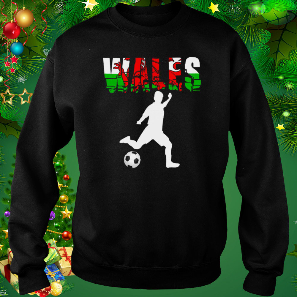 Wales Football With Welsh Soccer Player shirt 4 Sweat tshirt