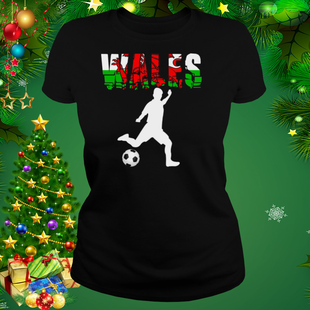 Wales Football With Welsh Soccer Player shirt 2 Women's tshirt