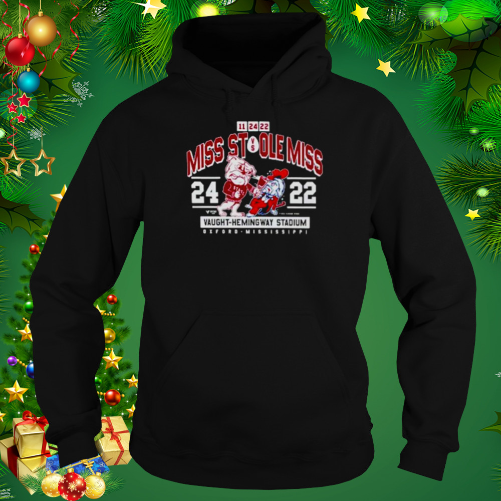 mississippi State Bulldogs vs Ole Miss Rebels Vaught Hemingway stadium 2022 shirt 5 Hoodie tshirt