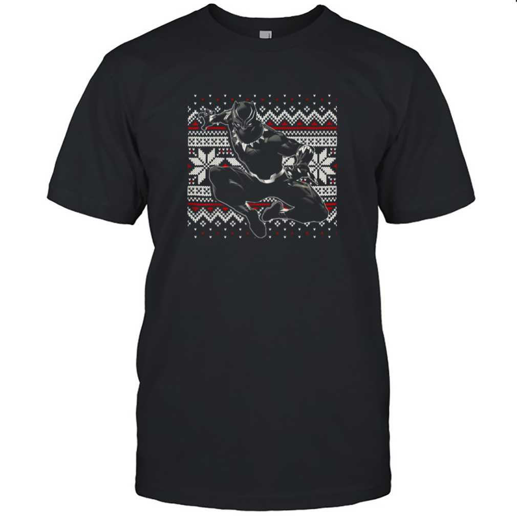 Blackpanther Marvel Crouch Ugly Christmas shirt