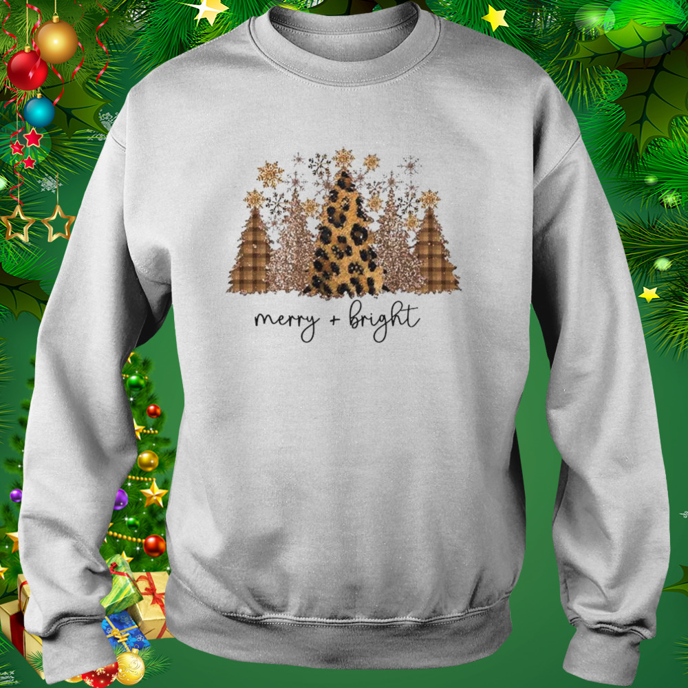 Merry And Bright Tree Christmas 2022 shirt 4 Sweat shirt