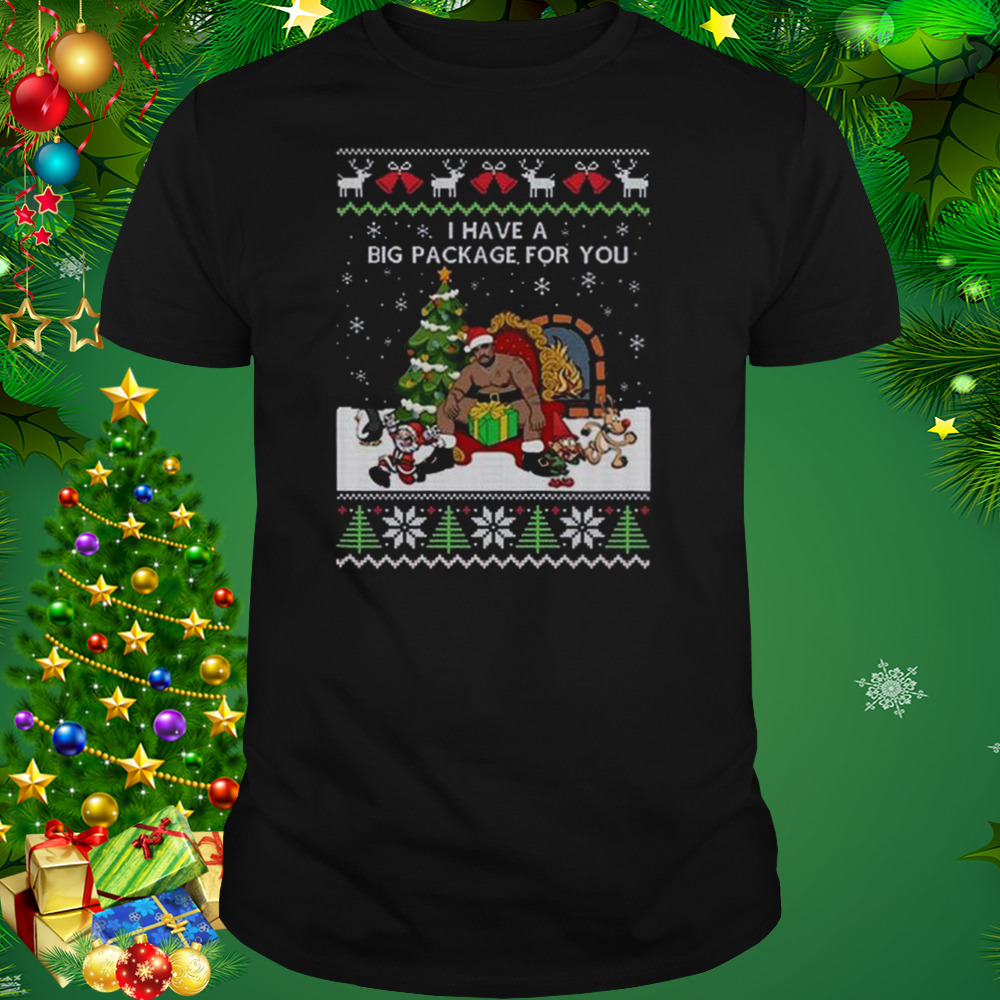 Santa Barry Wood I Have A Big Package For You Ugly Christmas 2022 Shirt