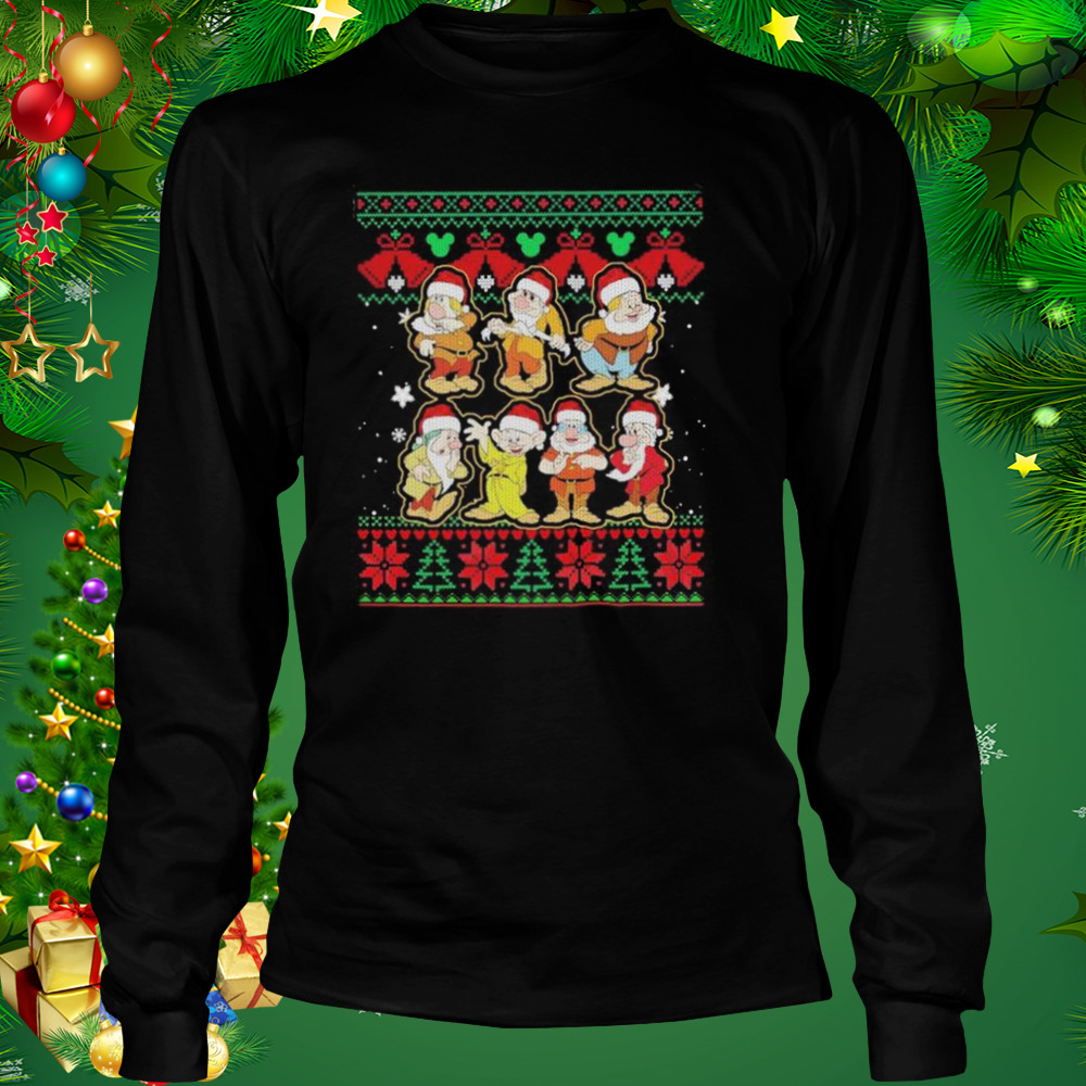Santa Seven Dwarfs Characters Ugly shirt 3 Longsleeve tshirt
