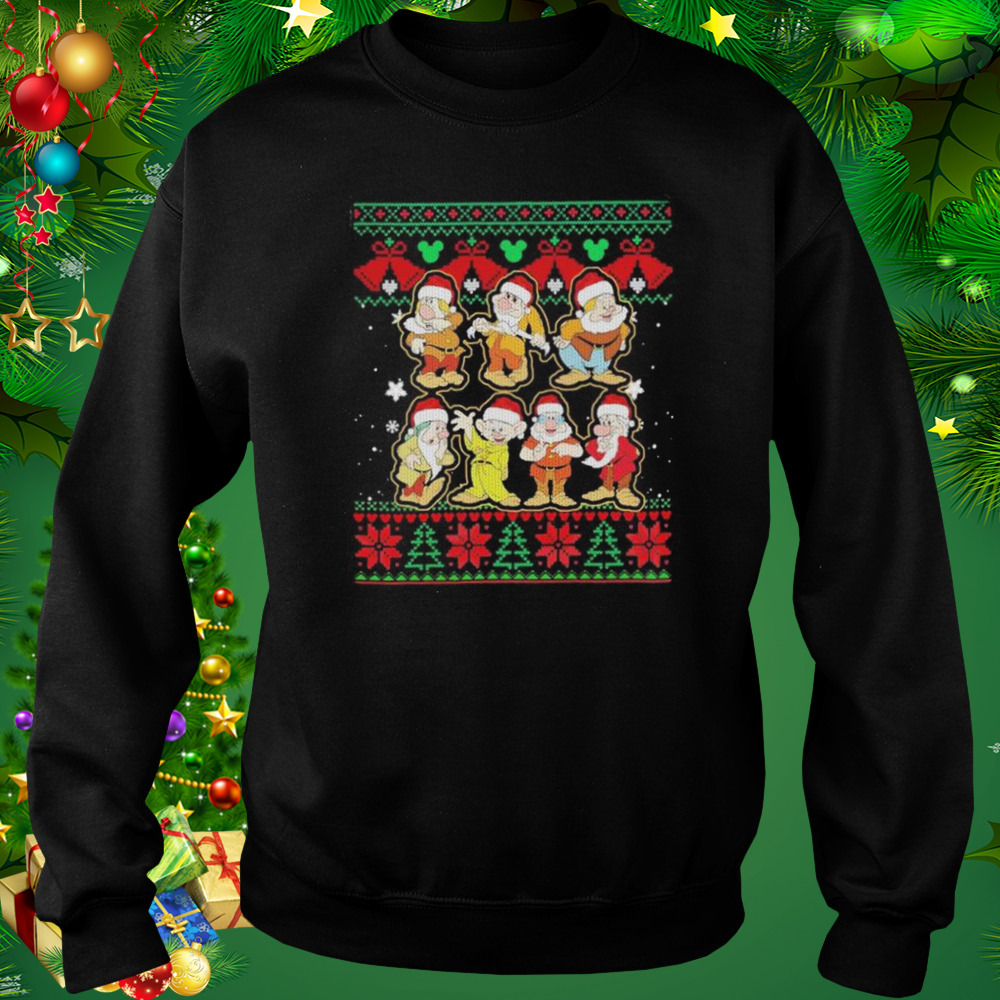 Santa Seven Dwarfs Characters Ugly shirt 4 Sweat tshirt