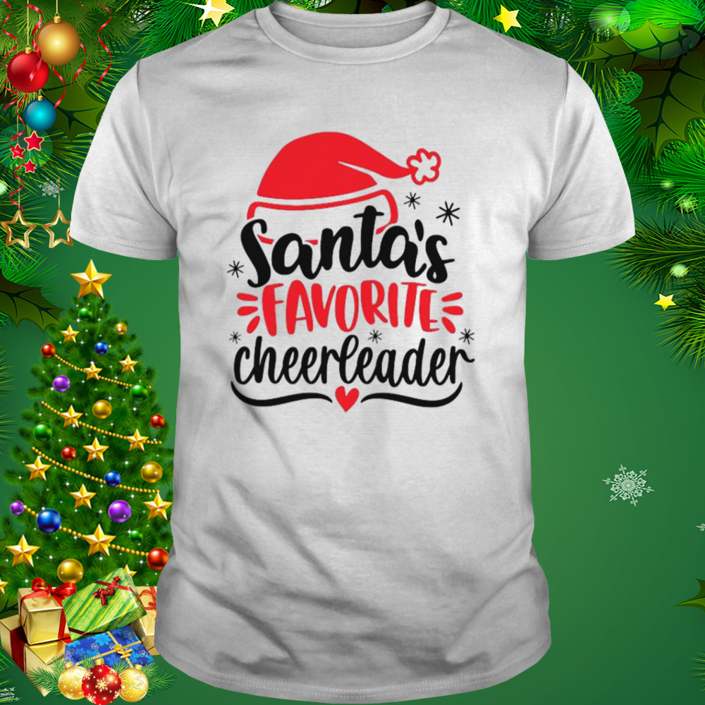 Santas Favorite Cheerleader Christmas Cheerleader Shirt 1 Unisex shirt