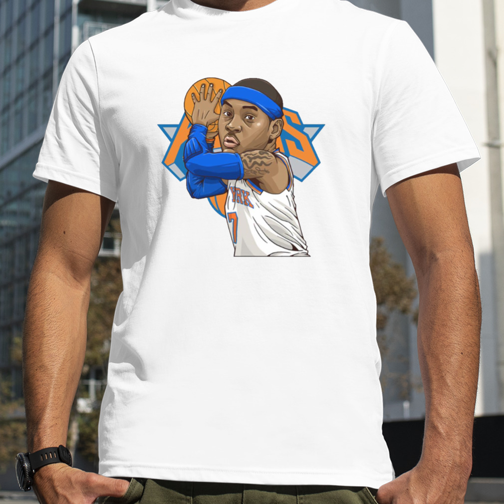 7 Art Chibi New York Knicks Carmelo Anthony shirt