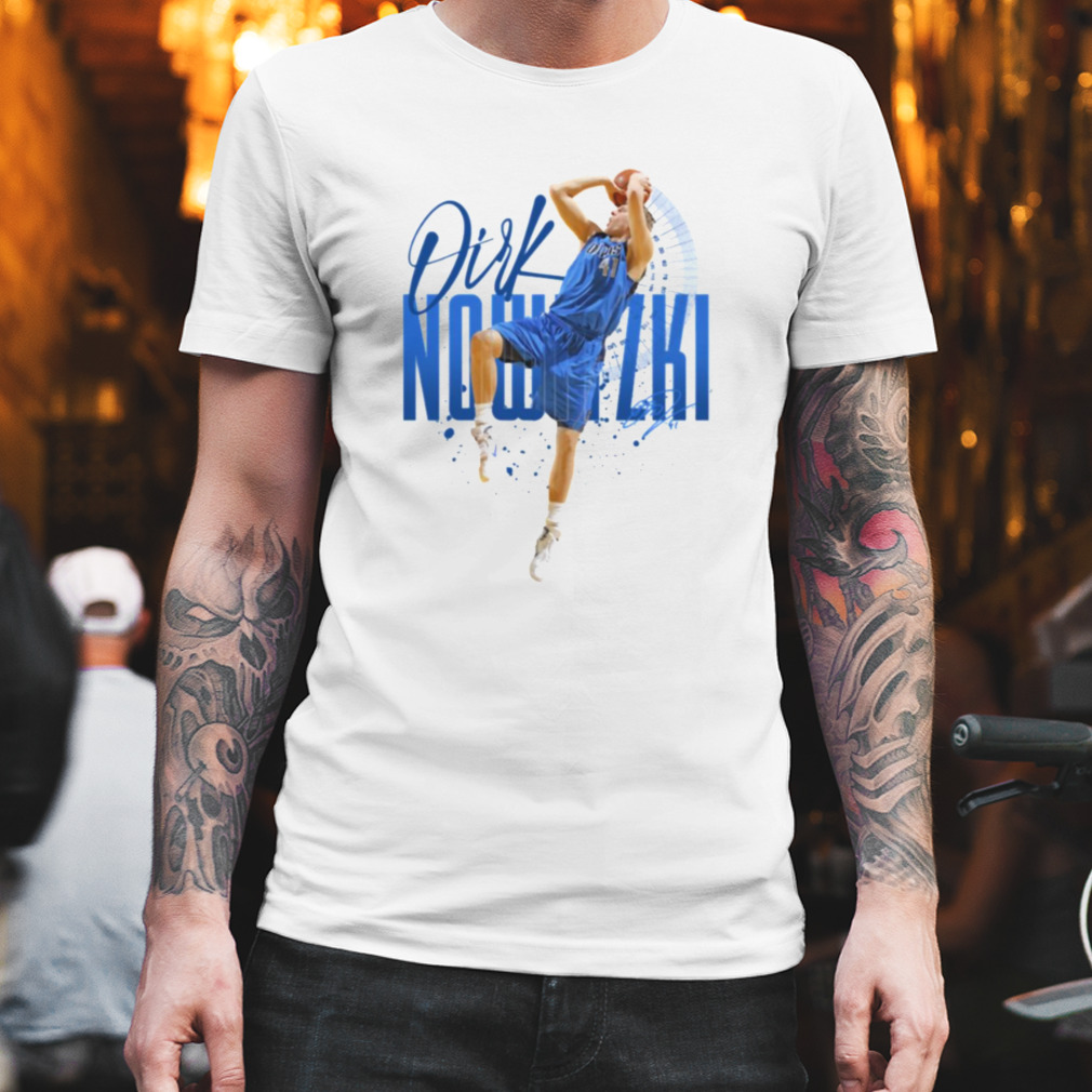 Blue Design Dirk Notwitzi Basketball shirt