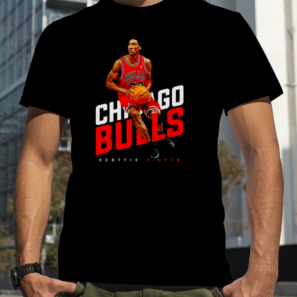 Chicago Bulls Basketball Red Art Scottie Pippen shirt