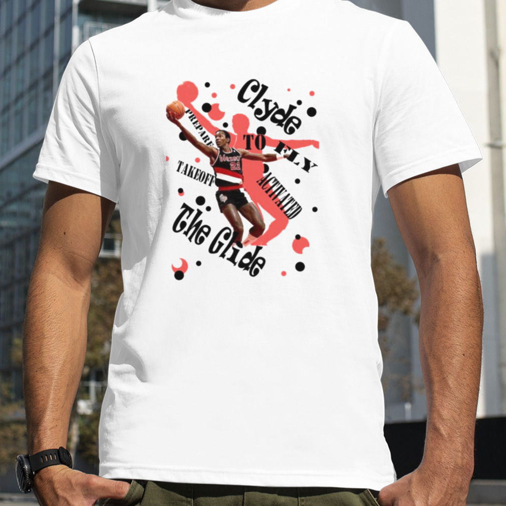 Clyde The Glide Graphic Basketball Legend shirt
