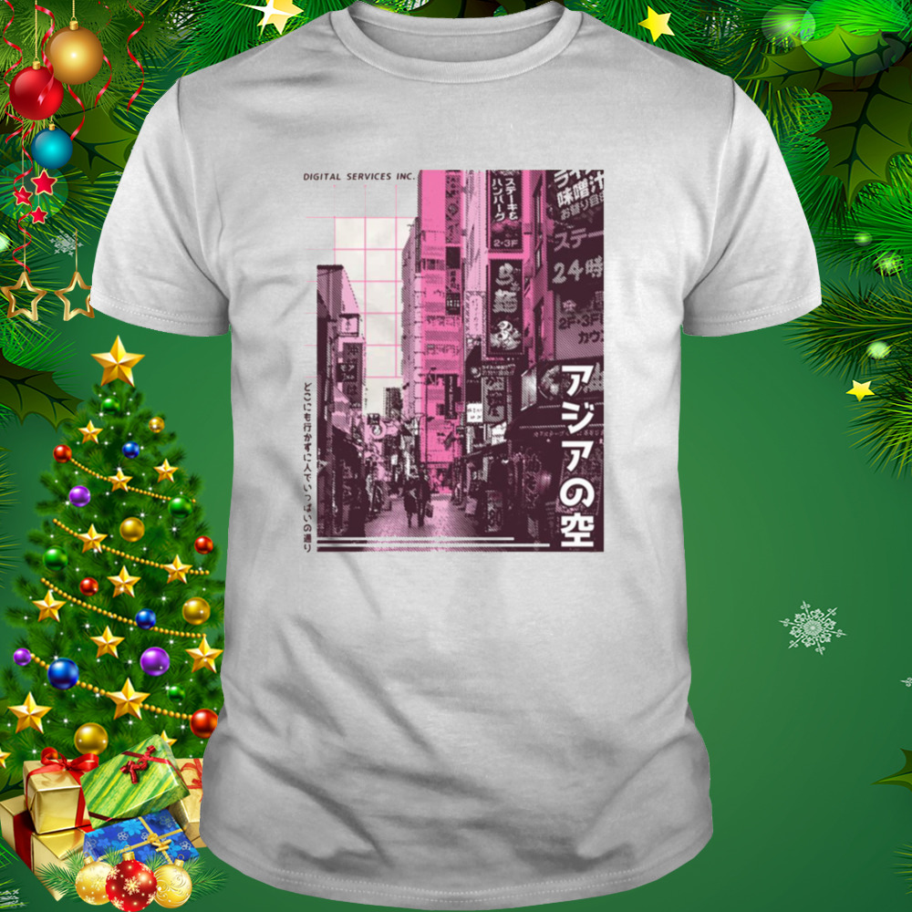 Digital Services Inc Japanese City Japanese Streetwear Photographic shirt 1 Unisex shirt