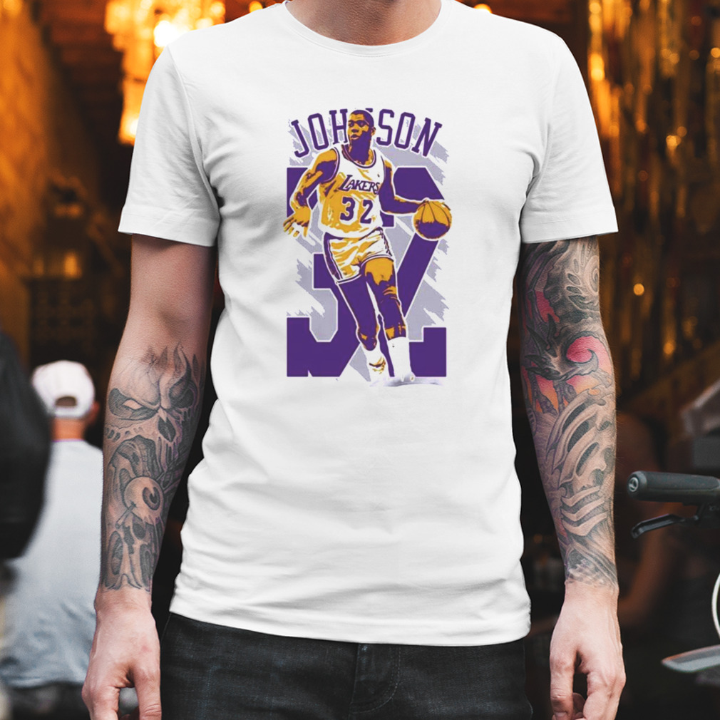 Magic Johnson Los Angeles Lakers Basketball Great Player 32 Shirt